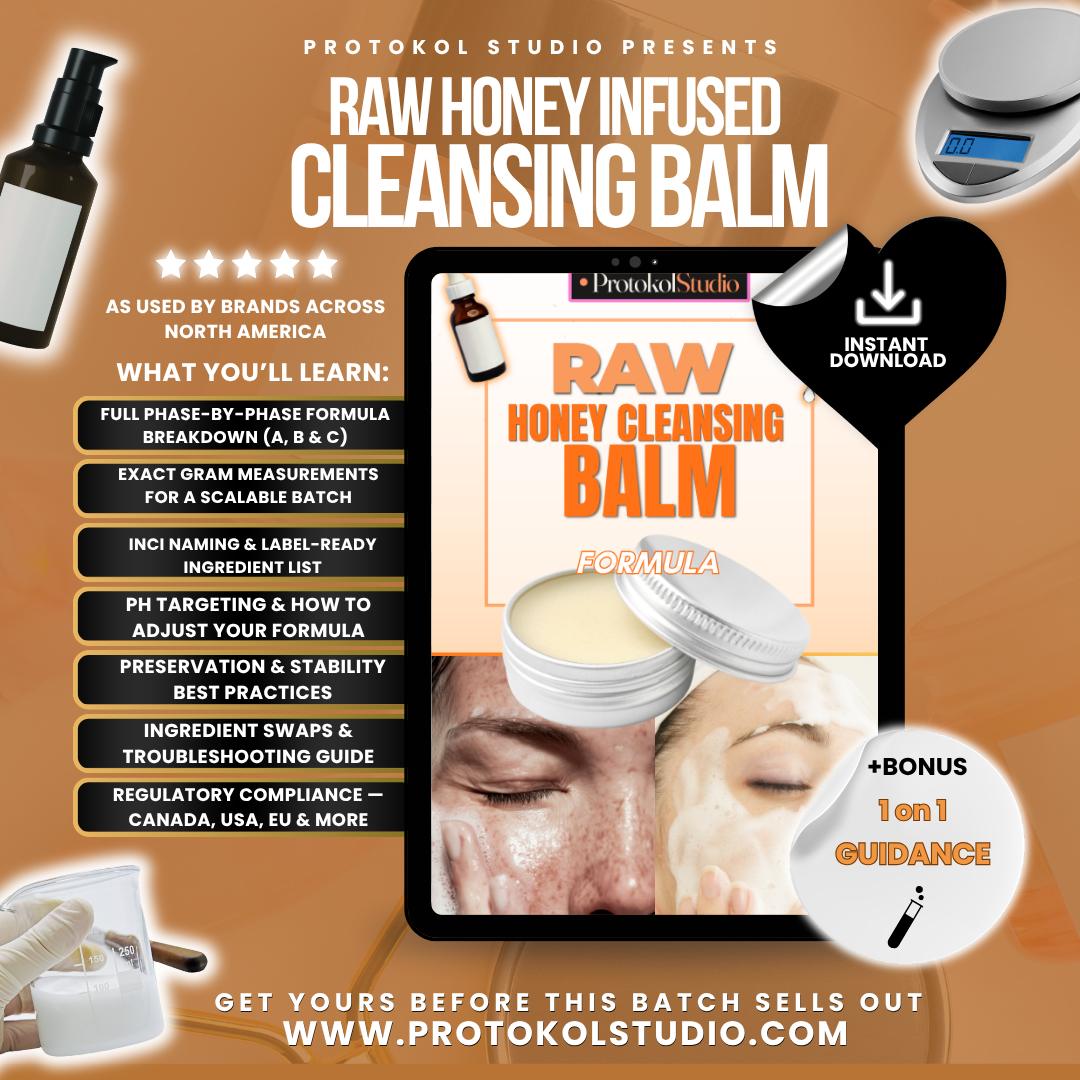 MELT Raw Honey Cleansing Balm Formula — ProtokolStudio formulation guide